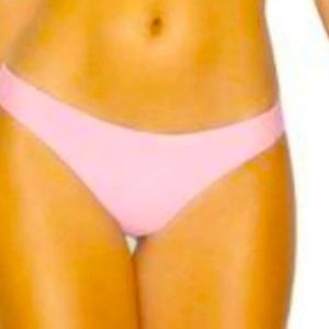 NWT PILYQ Aura basic ruched teeny bikini bottom medium